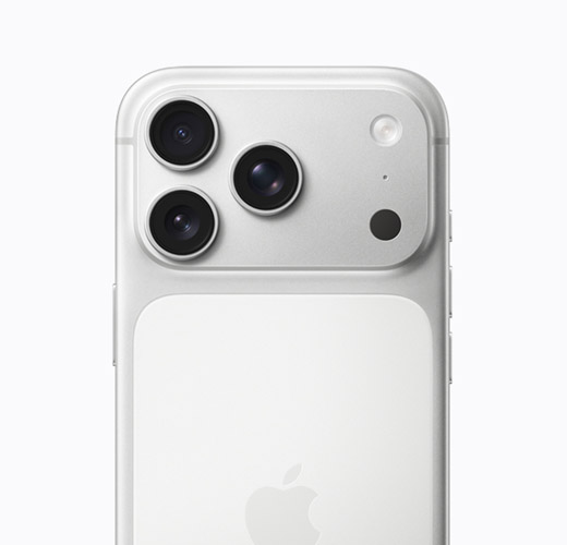 iPhone 16 Pro, White Titanium colour, back exterior