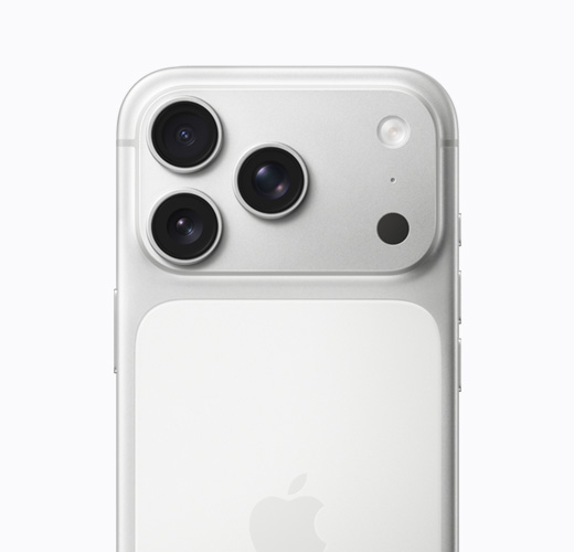 iPhone 16 Pro, White Titanium colour, back exterior