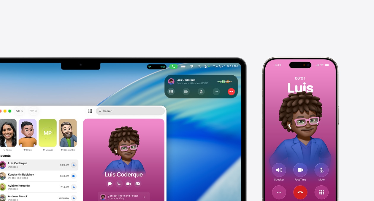 Mac, a na jego ekranie nowa aplikacja Telefon