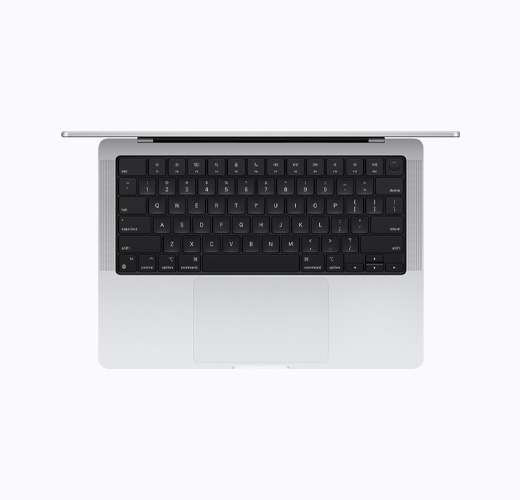 MacBook, Silver colour, top interior, open