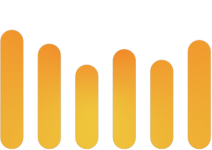 dbmeter berwarna oranye