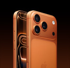 Vista frontal do iPhone 17 lavanda, vista traseira em ângulo do sistema de câmara Dual Fusion em relevo no canto superior esquerdo, botão Controlo da câmara, vista frontal do ecrã total, botão Ação, botão lateral e botões de volume