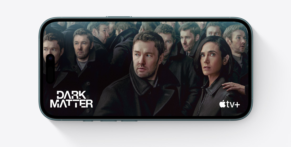 Statická obrazovka scény ze seriálu Temná hmota na Apple TV+.