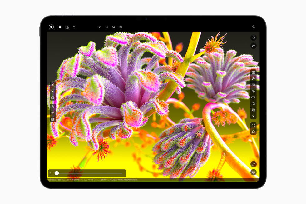 Octane-appen vist på iPad Pro.