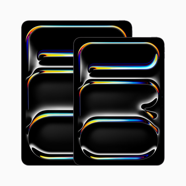 13-tommers og 11-tommers iPad Pro side om side.