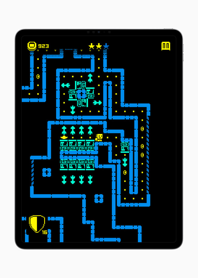 Experiencia de juego de Tomb of the Mask+ en un iPad Pro.
