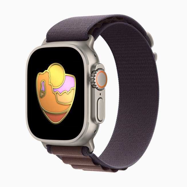 Se muestra el premio de parques nacionales de edición limitada en un Apple Watch Ultra. 