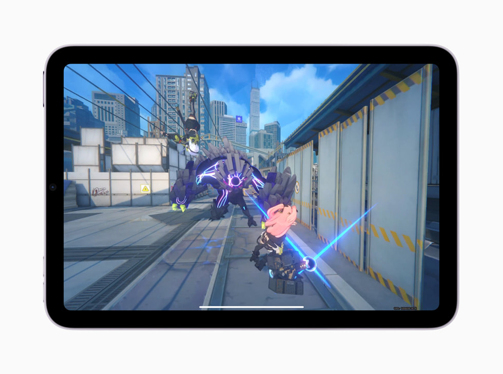 Saisie d’écran du jeu Zenless Zone Zero sur iPad mini.
