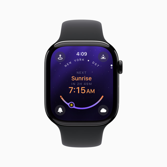 Et skærmbillede fra Lumy på Apple Watch.
