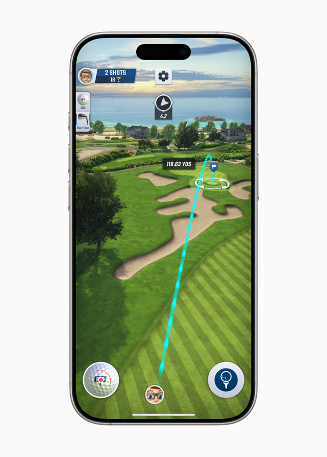 PGA TOUR Pro Golf de HypGames, Inc. en un iPhone 16 Pro.