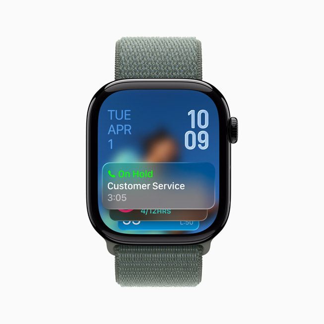 Funktionen Hold Assist visas på en användares Apple Watch.