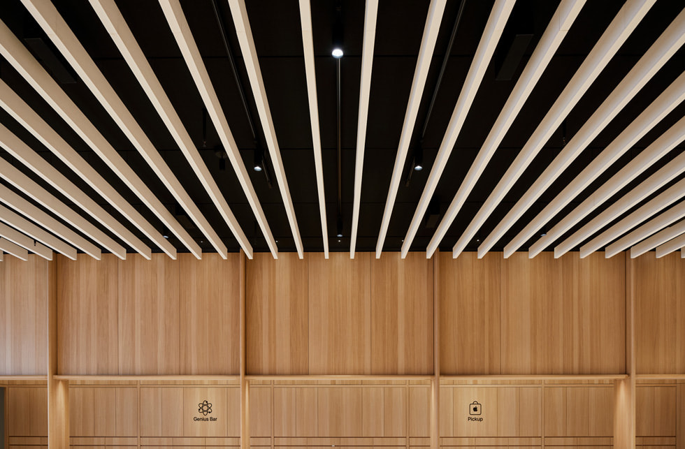 Nærbilde av taket i Apple Tysons Corner.