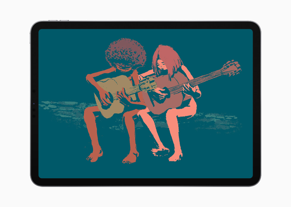A Musical Story körs på en iPad Pro i silver.