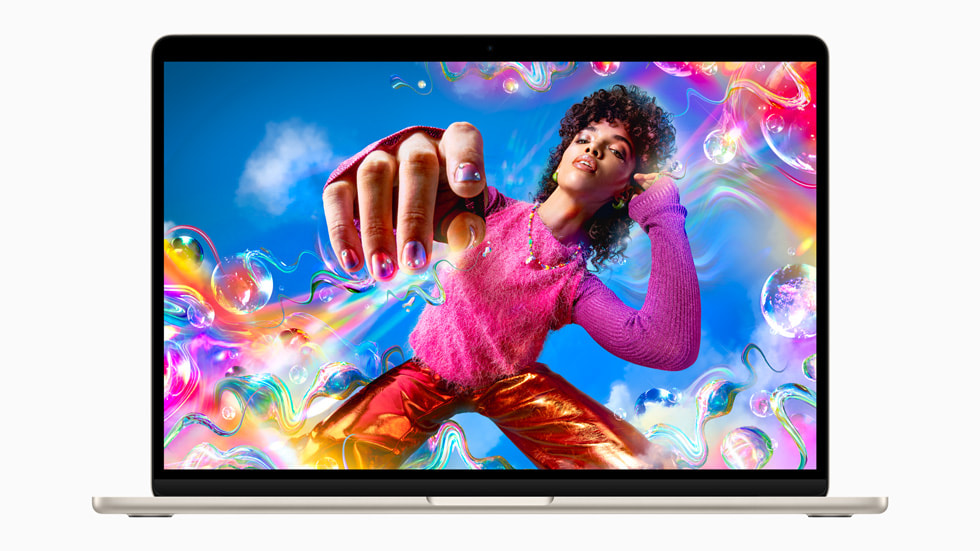 15,3" Liquid Retina-skærmen på den nye 15" MacBook Air.