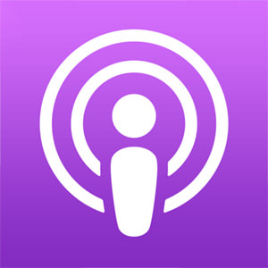 En logo representerer Apple Podcasts.