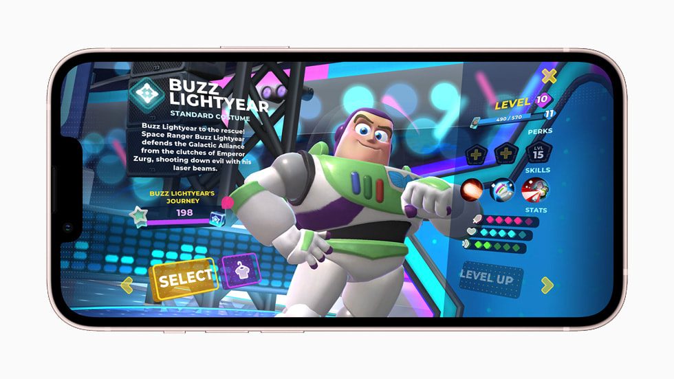 Buzz Lightyear er en af de tilgængelige figurer i “Disney Melee Mania”.