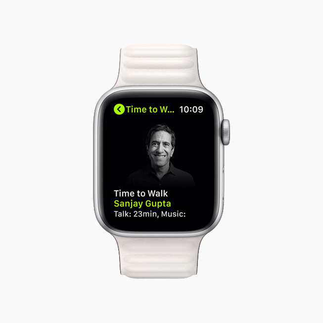 Dr Sanjay Gupta à l’honneur dans un nouvel épisode de Place à la marche, sur Apple Watch Series 6.