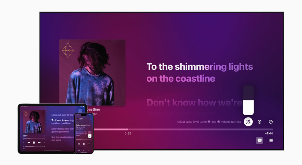 Apple Music Syng blir tilgjengelig på TV, iPad og iPhone. 