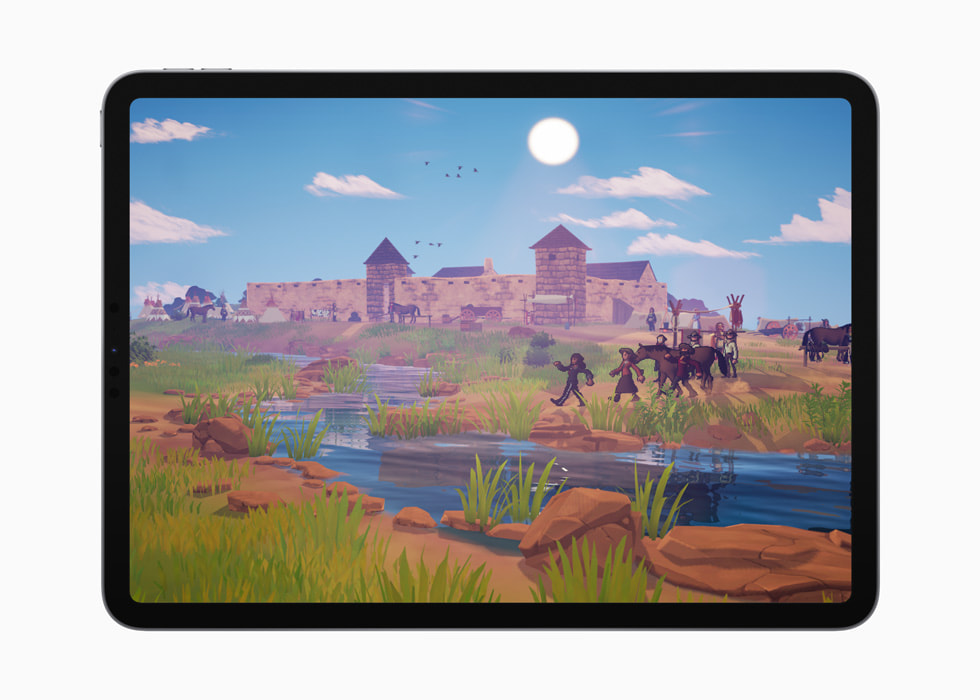 “The Oregon Trail” fra Apple Arcade på iPad Pro.
