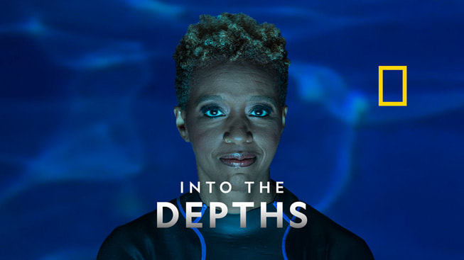 Apple Podcasts’ banner for “Into The Depths”.