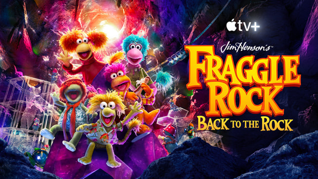 Apple TV+-banner for “Fraggle Rock: Back to the Rock”.