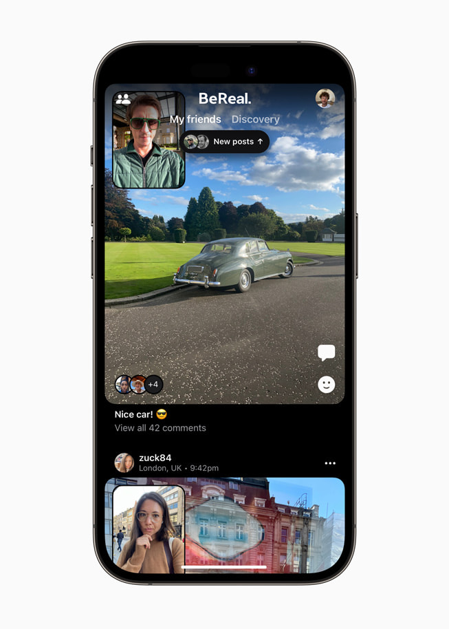 Et stillbilde fra årets iPhone-app BeReal.