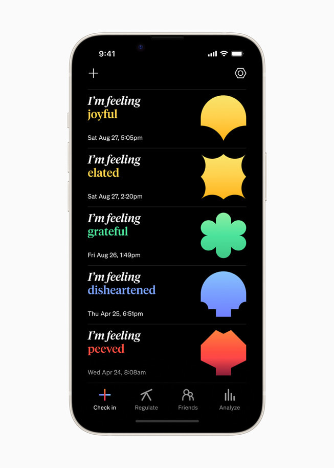 Et stillbilde fra How We Feel, en prisvinnende app i Kulturell påvirkning-kategorien.