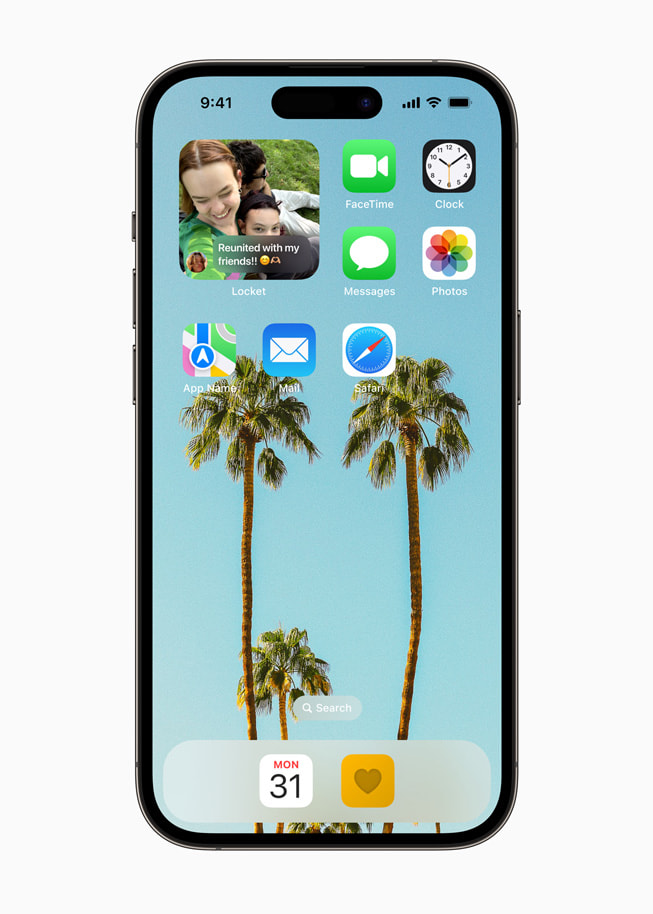 Et stillbilde fra Locket Widget, en prisvinnende app i Kulturell påvirkning-kategorien.