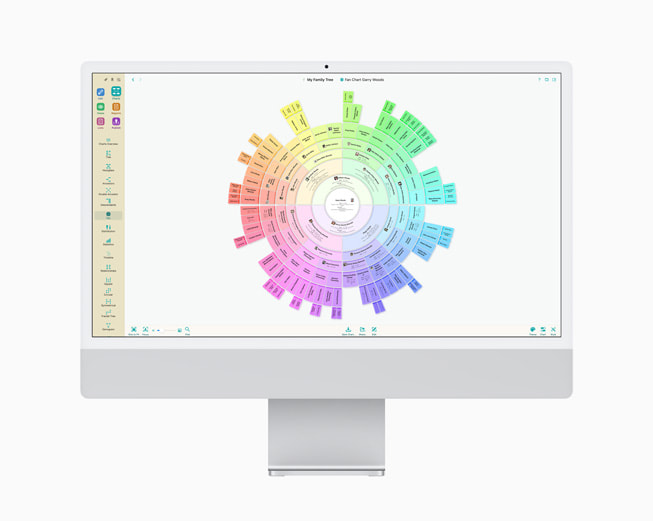 Et stillbilde fra årets Mac-app MacFamilyTree 10.
