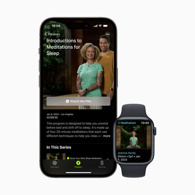 La nueva meditación para dormir en Apple Fitness+.