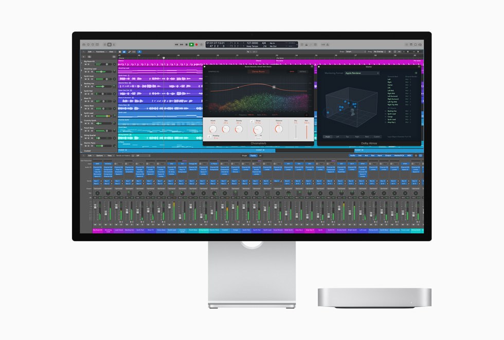 De workflow van een muzikant op Mac mini.
