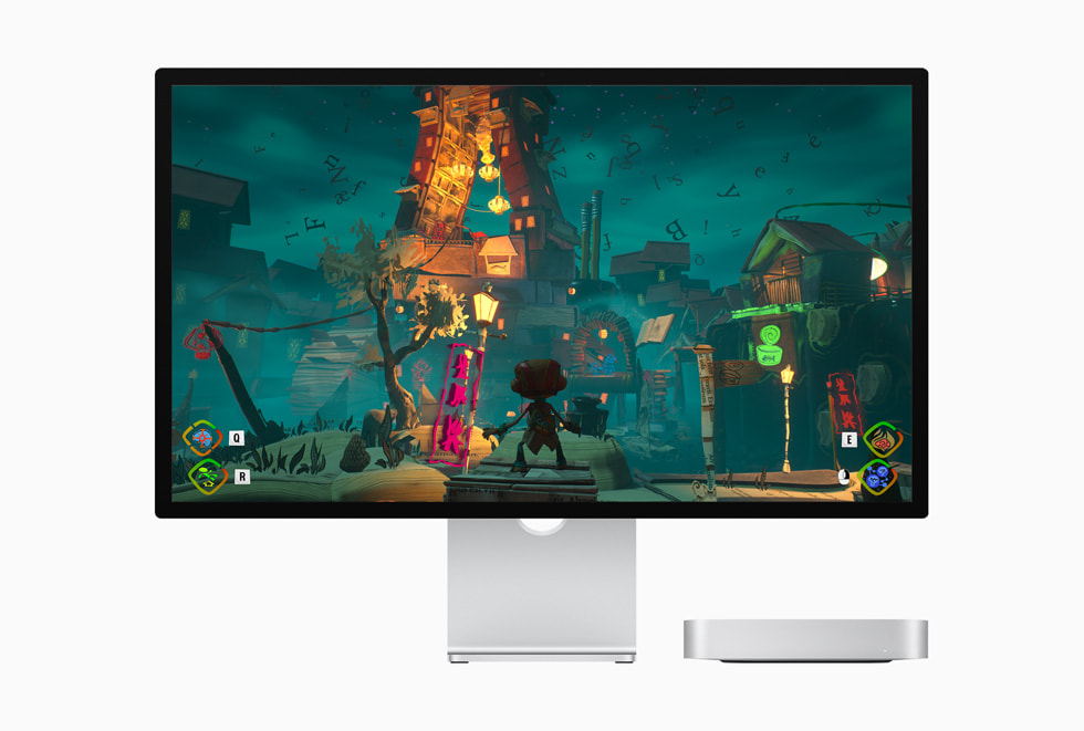 De game Psychonauts 2 op Mac mini.