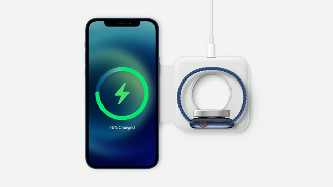 iPhone ve Apple Watch için yeni MagSafe Duo Şarj Aygıtı. 