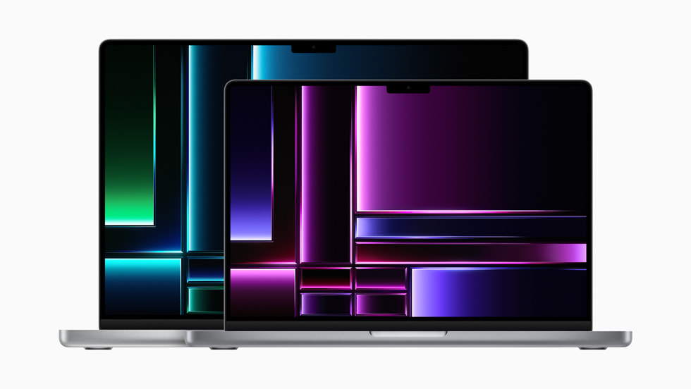 Twee MacBook Pro-modellen.