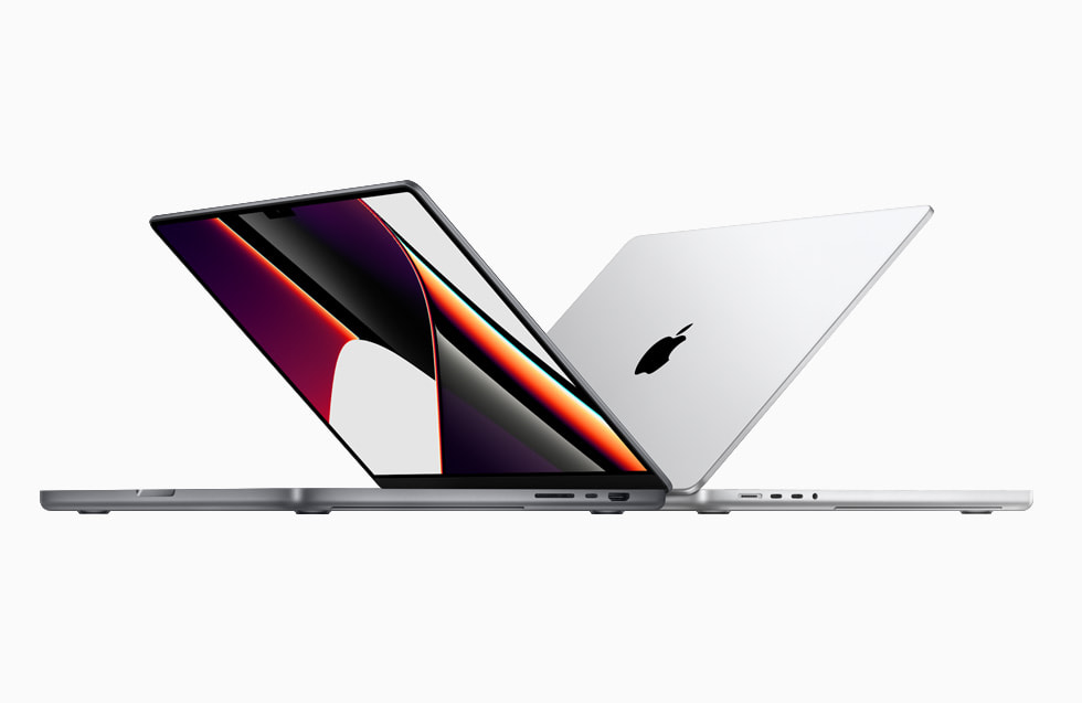 MacBook Pro vises med de nye M1 Pro- og M1 Max-chips.