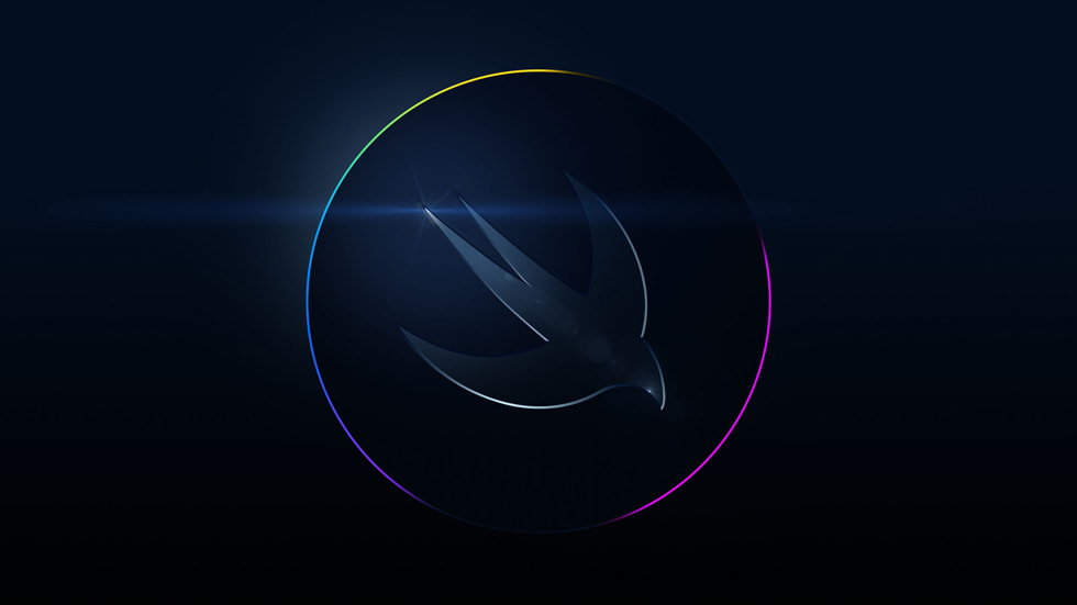 2022년 세계 개발자 컨퍼런스(WWDC)를 상징하는 이미지.