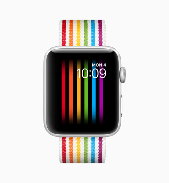 Gökkuşağı desenli yeni Pride kordonuyla Apple Watch