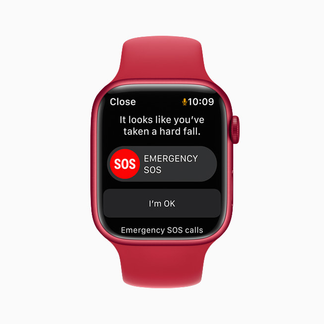 Algoritmen til faldregistrering i appen Træning er aktiveret på Apple Watch Series 7 i watchOS 8.