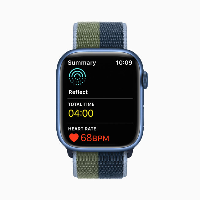 Meditation er åben i Mindfulness-appen på Apple Watch Series 7.
