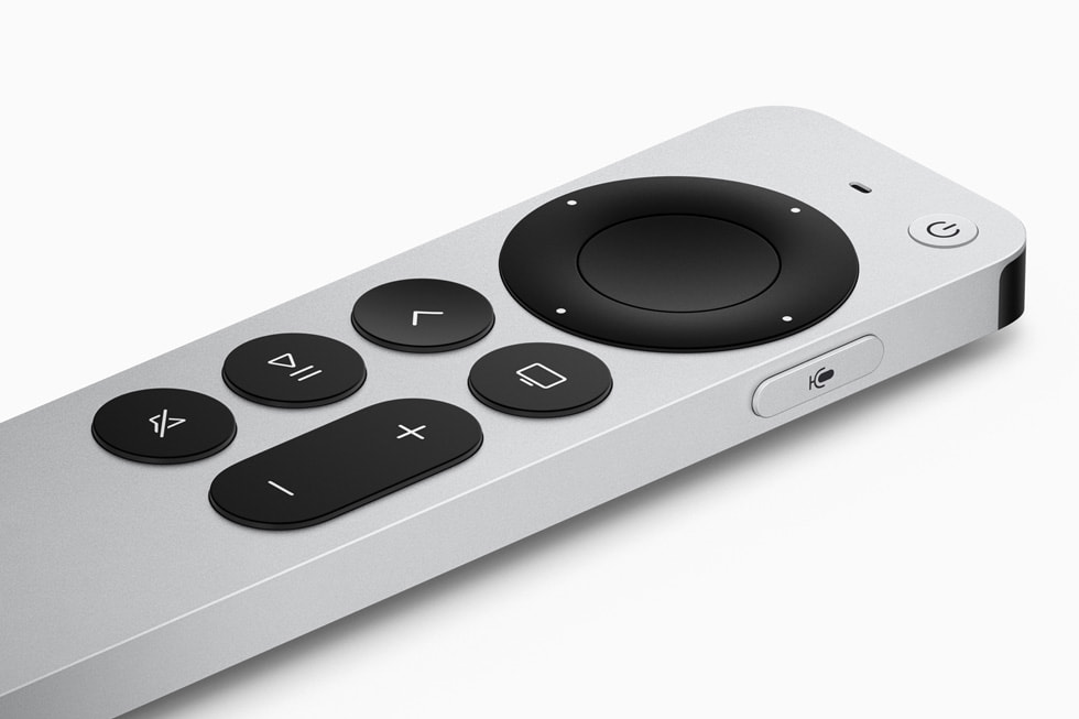 Close-up van de Siri Remote
