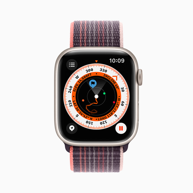 Den nye Kompass-appen på Apple Watch Series 8.