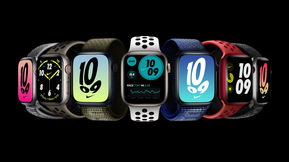 De nye Apple Watch Nike-remmene og -urskivene.