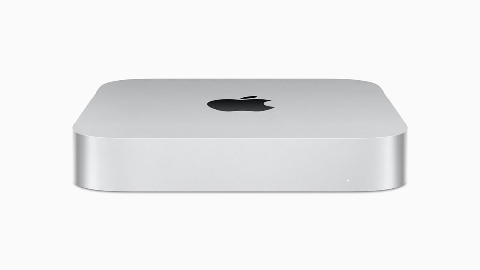 Nærbilde av Mac mini med M2.
