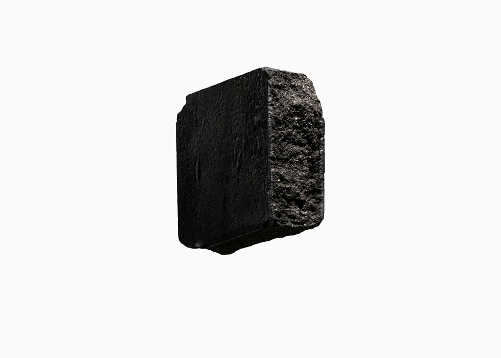 Et nærbilde av rå dysprosium.
