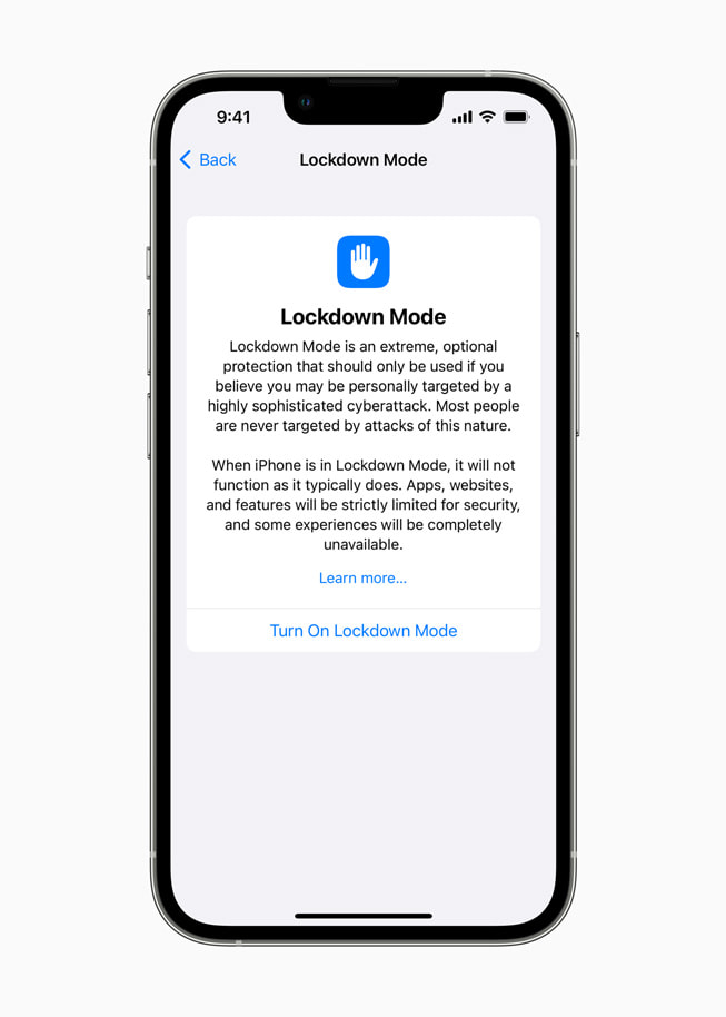 En iPhone-skærm viser den nye nedlukningstilstand.